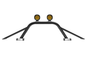 ZROADZ Prerunner Baja Bar Mid-Length Hoop Kit w/ 4in Round LED Pod Lights - Amber - Bronco 2021+