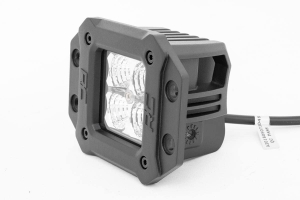 Rough Country 2in Square Flush Mount Cree LED Lights, Pair - Amber 