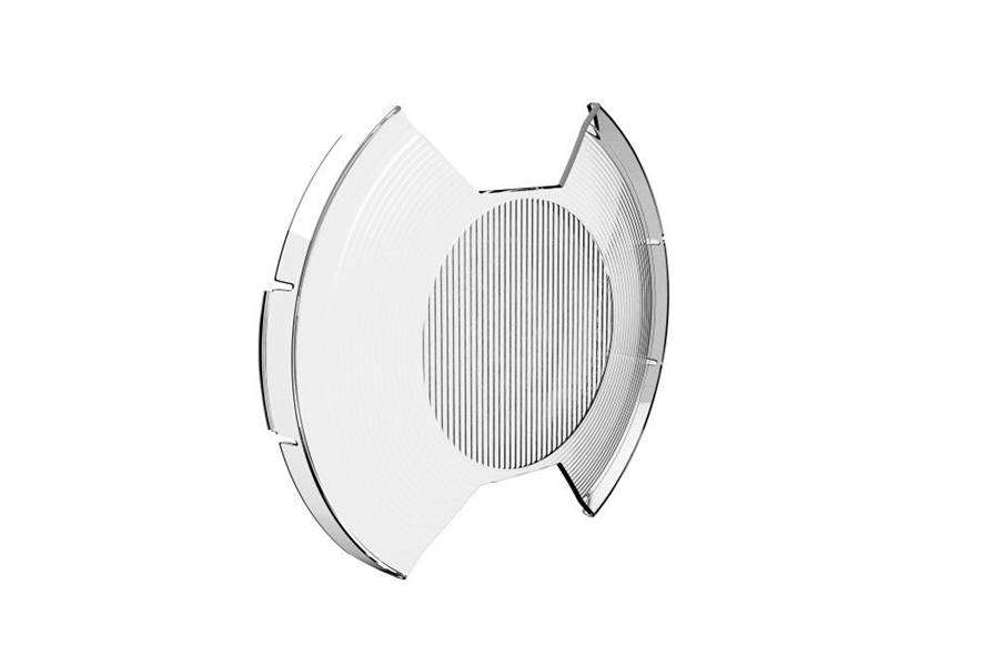 KC HiLiTES SlimLite 8in LED Light Shield, SAE Driving - Clear
