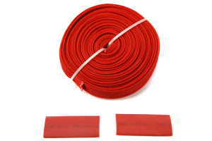 Bulldog Winch Wire Sheathing - 25ft x 1/2in, Red