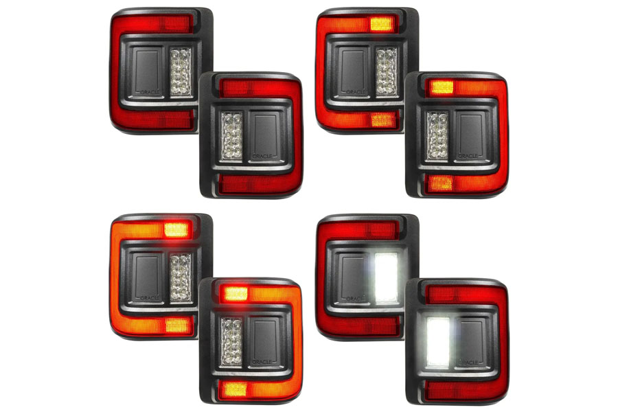 Oracle V2 Flush Mount LED Tail Lights - Standard Red Lens - JL
