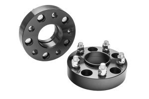 Rugged Ridge 1.5in Wheel Spacers, 5x5 - Black - JT/JL