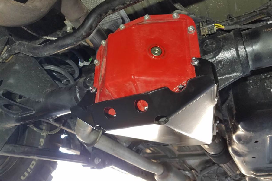 Next Venture Motorsports Rear Diff Skid & Pinion Guard M220 - Bare Metal - JL/JT