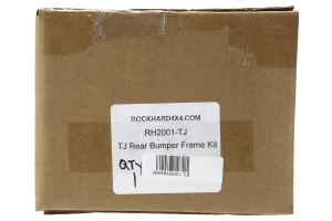 Rock Hard 4x4 Rear Bumper Frame Brace Kit Black - LJ/TJ