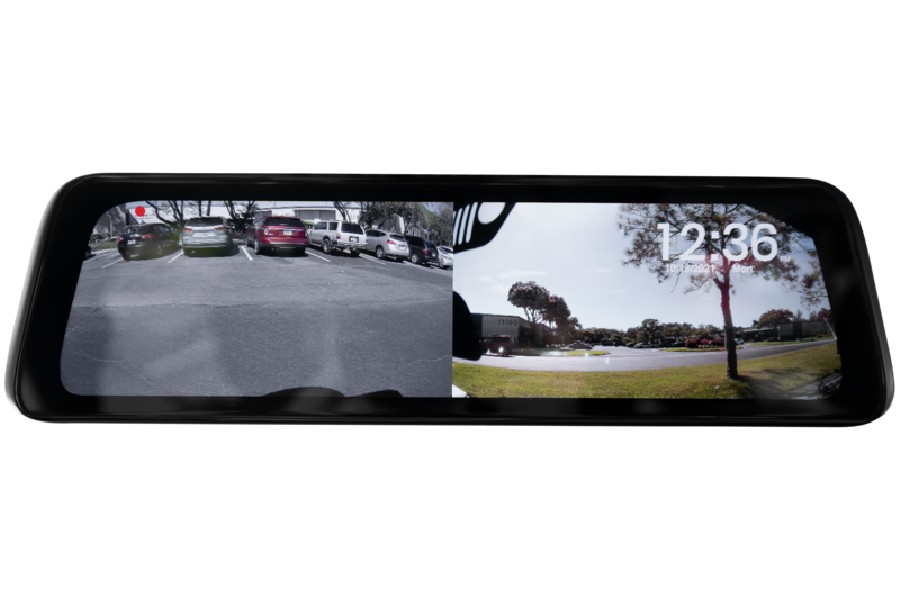 Stinger Offroad Full Screen 1080p HD FrontRear View Mirror Replacement Monitor w/DVR and Backup Camera Kit - Bronco 2021+