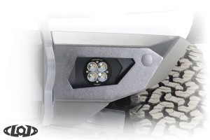 LOD Black Ops Baja Squadron Round Front Light Bezel, Pair - Black - Bronco 2021+
