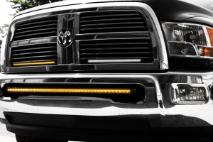 Race Sport Lighting 32in 5w LoPro Ultra Slim LED Light Bar with Amber Marker and Running Light Function 150w, Includes Rocker Switch Harness