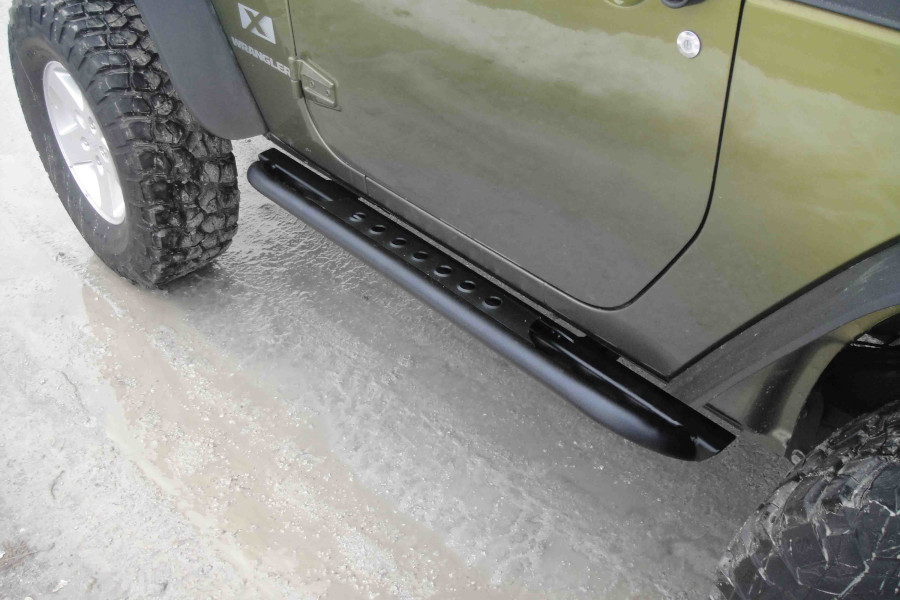 LOD Signature Series Rock Sliders Black Texture - JK 2dr