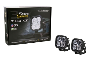 Diode Dynamics SS3 Max Standard LED Pod Light Kit - Combo White