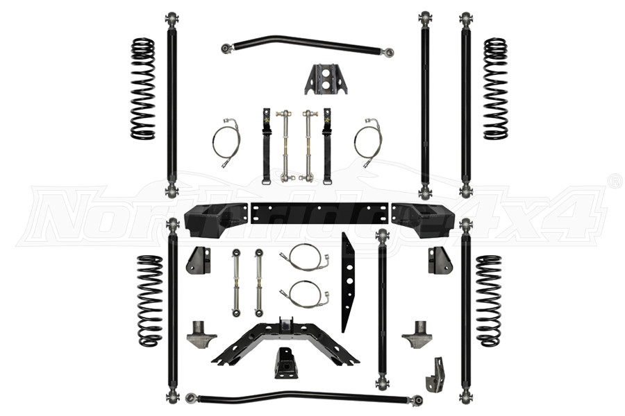 Jeep JK 2DR Rock Krawler 25in Off Road Pro Long Arm Stretch Lift Kit