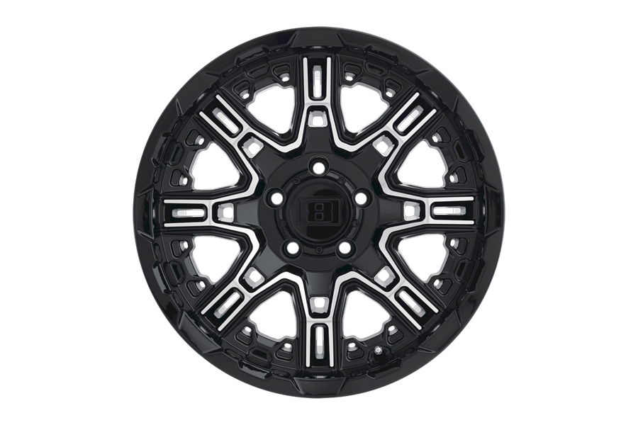 Wheel Pros Level 8 Slingshot Wheel, 17x8.5 5x5 - Black - JT/JL/JK