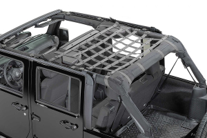 Dirty Dog 4x4 Rear Seat Netting Grey - JK 4DR