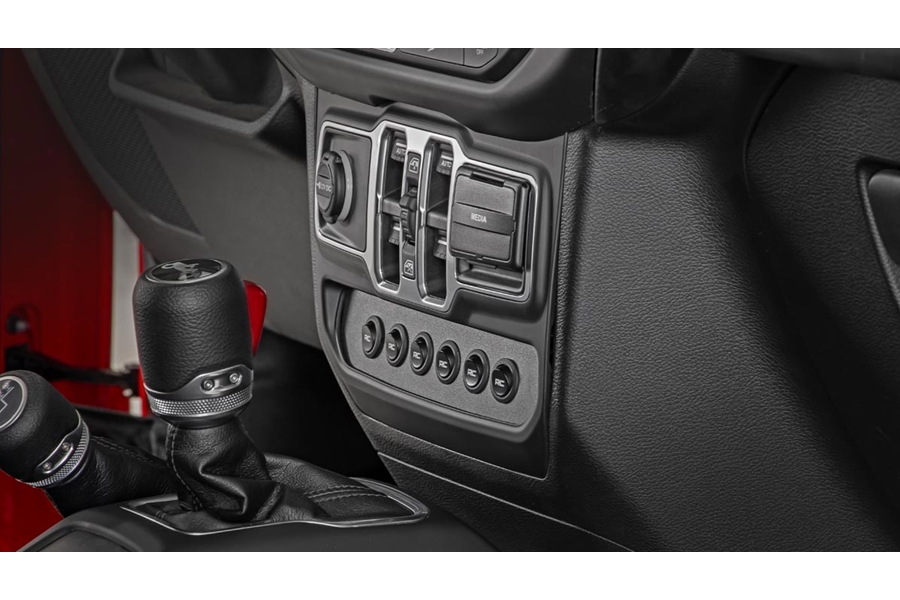 Rough Country MLC-6 Multiple Light Controller Mount Kit - Lower Dash - JT/JL Non-Rubicon