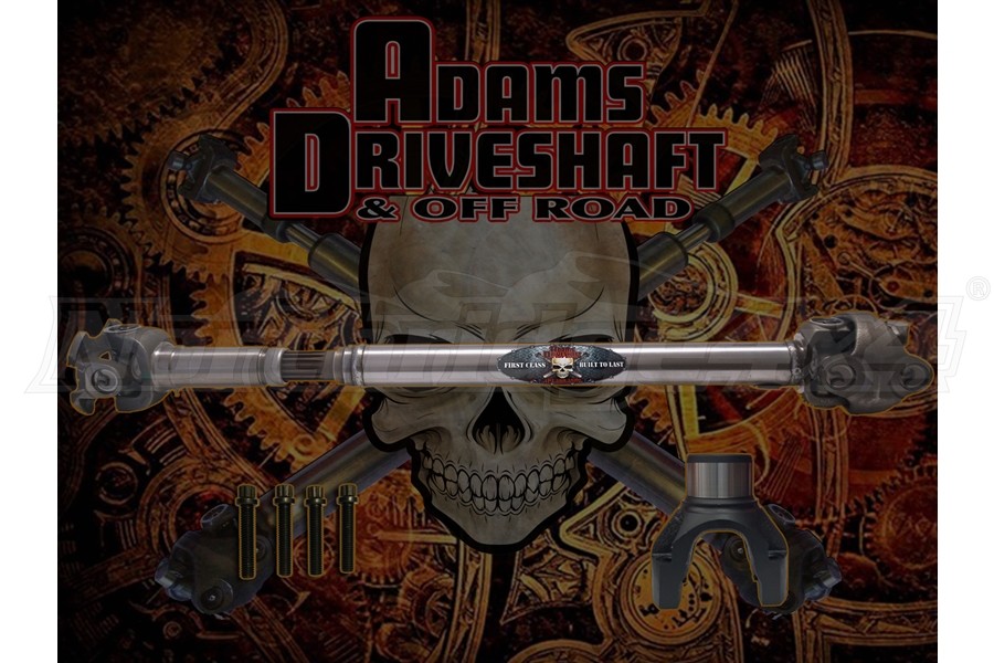Adam Driveshaft Extreme Duty Series 1350 Solid Front Half Round CV Driveshaft  - JT Rubicon Only