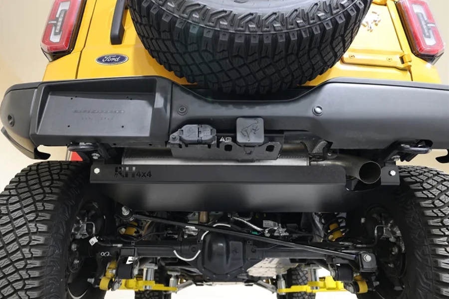 Rock Hard 4x4 Aluminum Muffler Skid Plate - Bronco 2021+