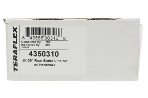 Teraflex Extended Brake Line Kit w/ Hardware Rear - JK