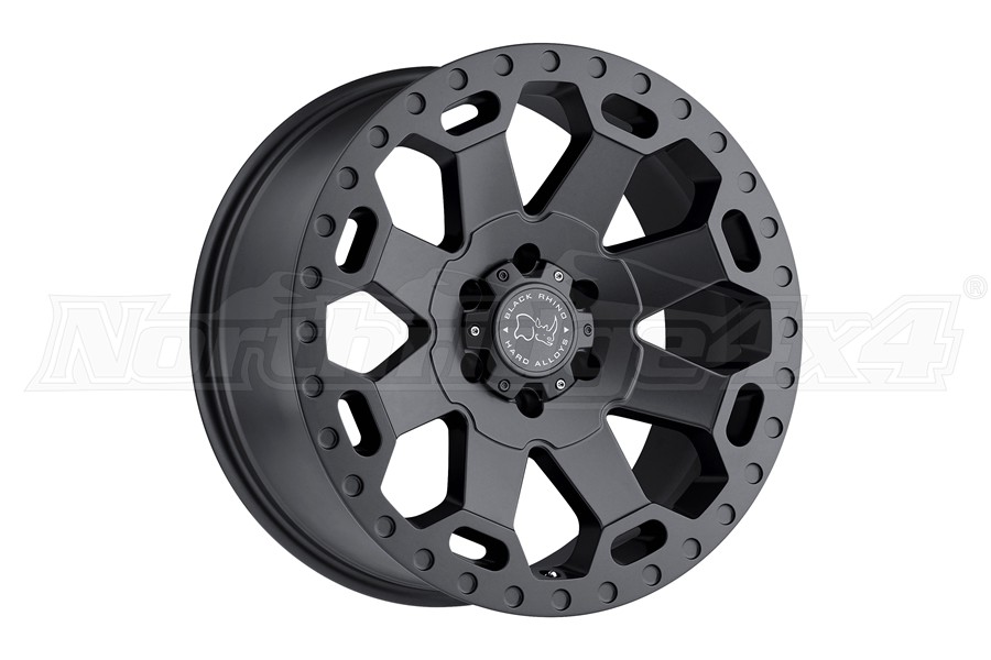 Black Rhino Warlord Wheel 17x8 5x5 Matte Gunmetal - Jeep Rubicon 2007