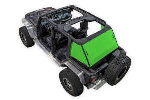 SpiderWebShade 1-Piece Cargo Shade Cover - Green - JK 4Dr