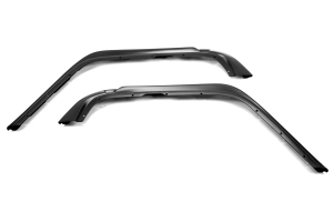 Bushwacker Extended Coverage Pocket Style Fender Flares Front Matte Black - JK