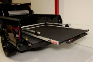 BedSlide 1500 Contractor Cargo Slide System, 95in x 48in - Black - Toyota Tundra 2007+ / Ram 1981-01 1500/2500/3500  w/ 8ft Bed