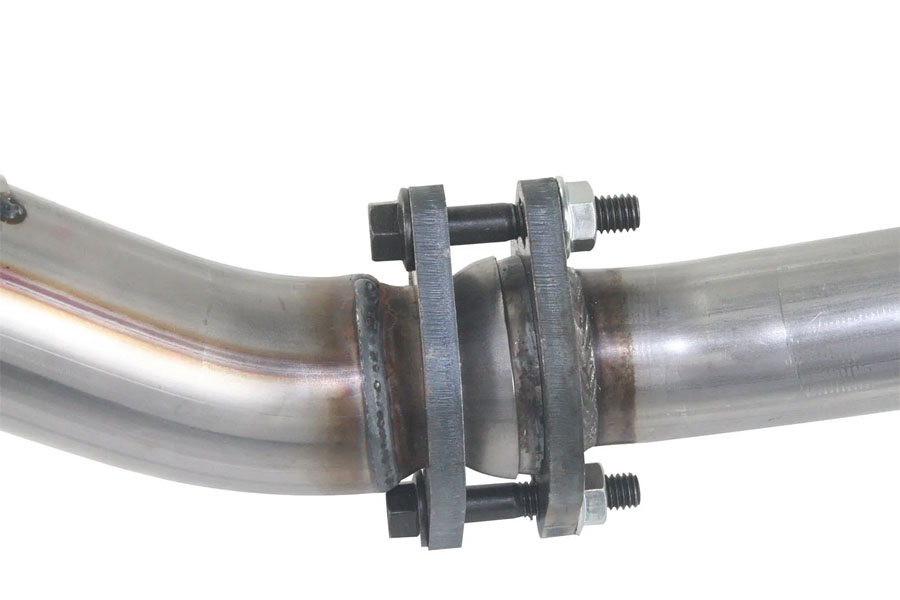 aFe POWER Twisted Steel Loop Delete Down-Pipe & Y-Pipe 2-2.5in Exhaust System - 2012+ JK 4DR