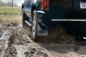 Weather Tech No Drill, Laser Measured, Custom Mud Flaps, Front Pair, Black - Bronco 2021