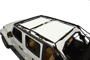 Dirty Dog 4x4 Sun Screen Front and Rear - White - JL 4DR