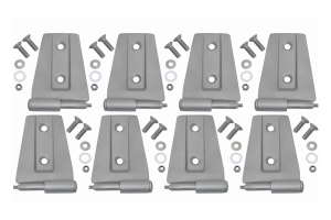 Kentrol 8-Pieces Door Hinge Set - Bare  - JK 4Dr