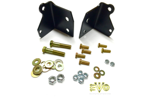 EVO Manufacturing Shock Relocation Brackets Front - JK