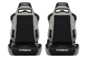 Corbeau LG1 Wide Black / Grey Microsuede
