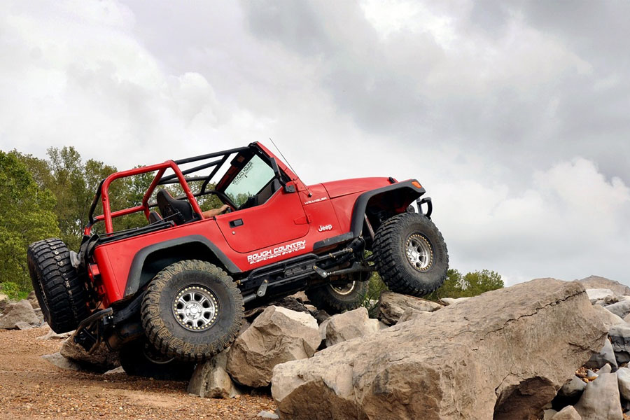 Rough Country X-Series 4in Long Arm Lift Kit w/ N3 Shocks - TJ