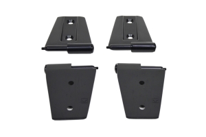 Kentrol 4-Pieces Door Hinge Set - Powdercoat Black  - JK 2Dr