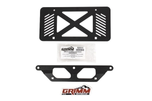 Grimm Offroad Steel Front Bumper License Plate Mount - Bronco 2021+
