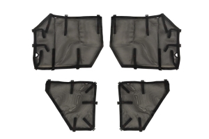 Rugged Ridge Full Fortis Tube Door Cover Set - Black  - JK 4Dr