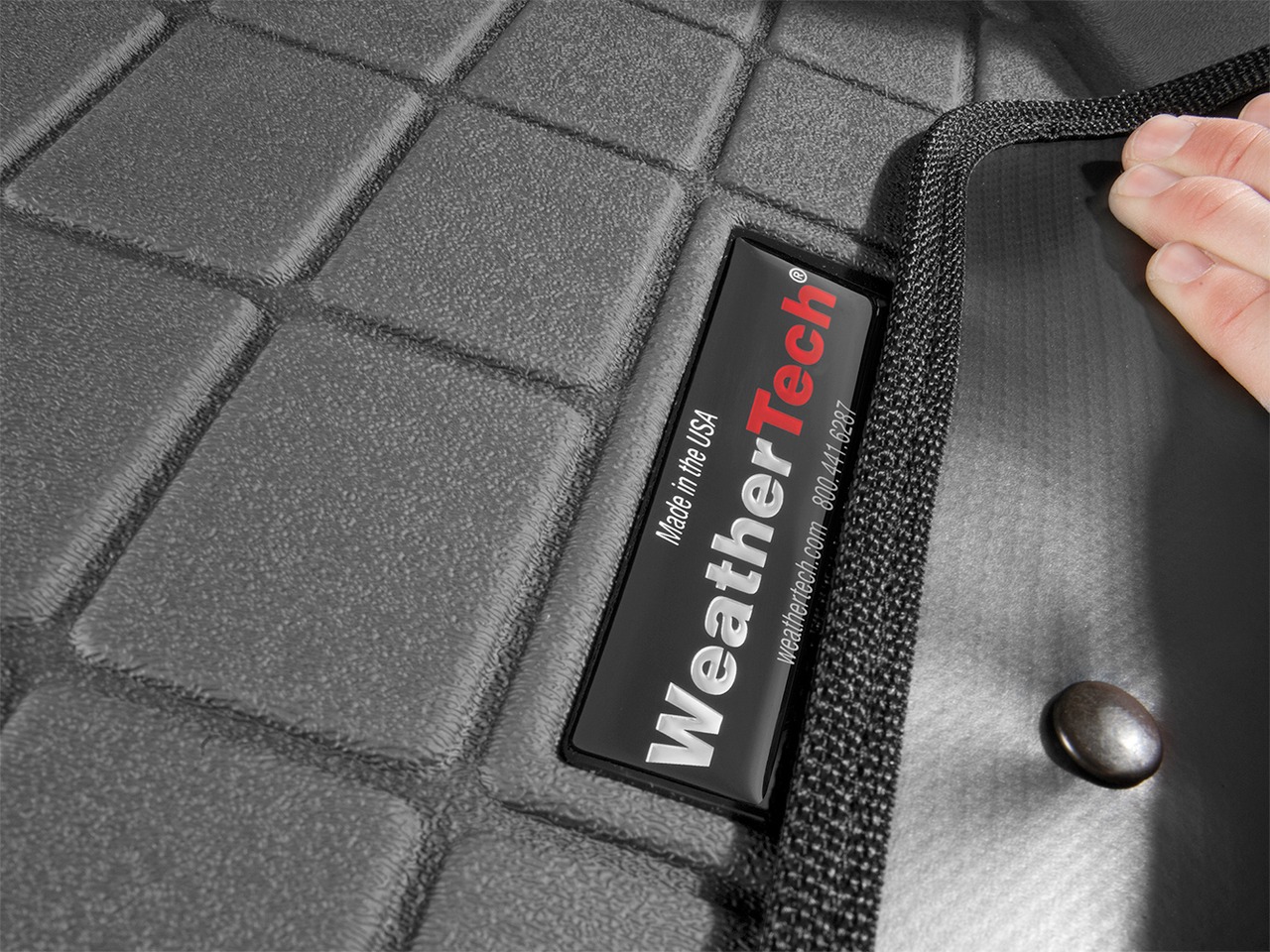 WeatherTech Extended Cargo Liner with Bumper Protector, Black - JK 15-18