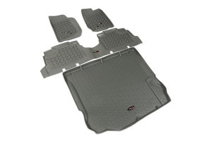 Rugged Ridge Floor Liner Kit, Gray - JK 4dr 2011+ 