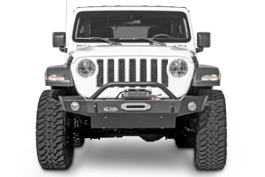 LOD Signature Series Mid Width Front Bumper with Bull Bar for Warn Power Plant Winch - JT/JL
