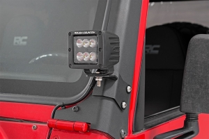 Rough Counrtry Lower A-Pillar Light Mounts  - TJ