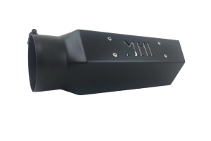 Monster Hooks Hex Flo Exhaust Tip - Black w/ Badge Plate - 5in Inlet to 6in Outlet