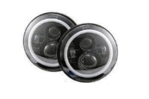 Quake LED Tempest Series 7in RGB HD Accent Headlights - JK/TJ/CJ