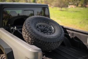 DV8 Offroad Adjustable In-Bed Tire Carrier - JT 