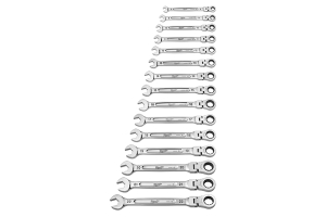 Milwaukee Tool 15pc Metric Flex Head Ratcheting Combination Wrench Kit