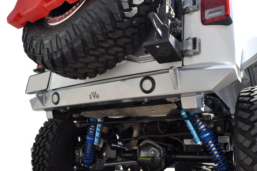 EVO Manufacturing HnT (High and Tight) Rear Bumper - Raw - JK