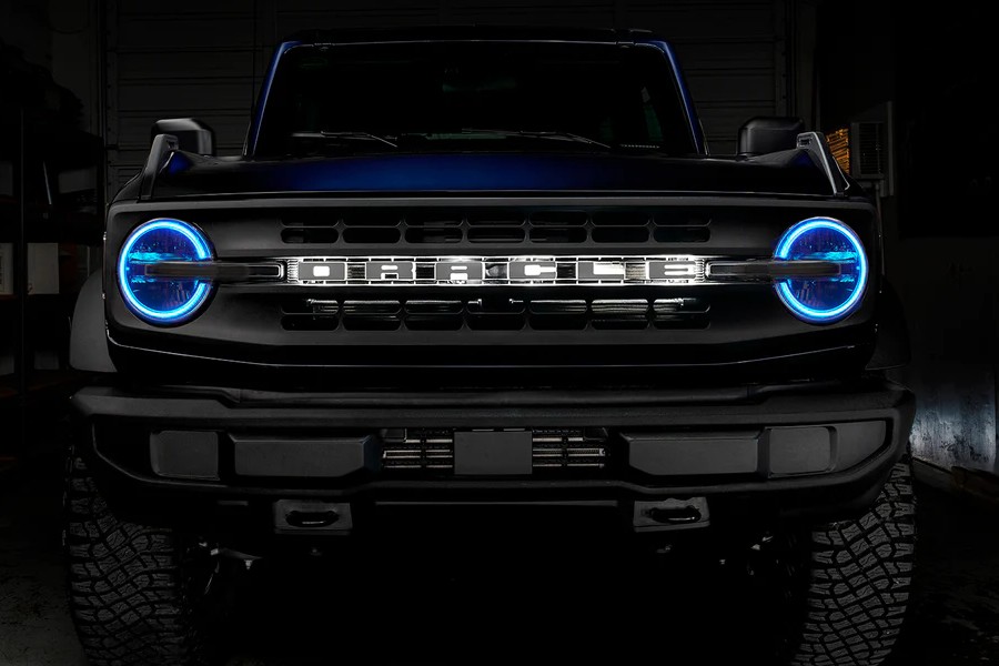 Oracle Lighting Color shift RGB+W Headlight Halo Upgrade Kit, w/RF Controller - Bronco 2021+