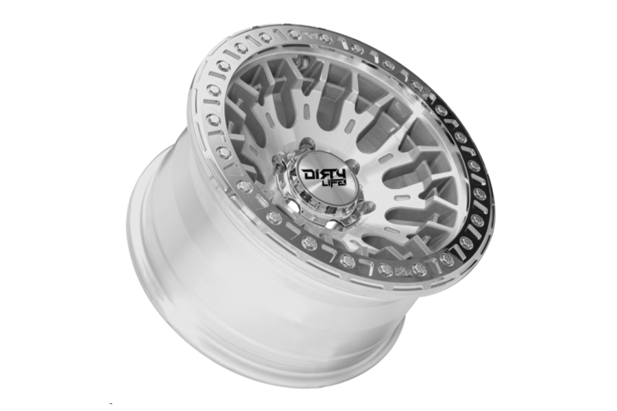 Dirty Life DT-3 9317 Series Beadlock Wheel, 17x9 5x5 -12mm - Machined - JT/JL/JK
