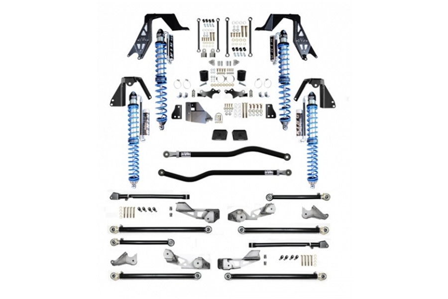 Evo Manufacturing NV2514 High Clearance Pro PLUS Long Arm Lift Kit w/ Comp Adjusters - BLACK - JL Diesel 