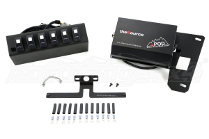 SPOD 6 SWITCH SYSTEM WITH DOUBLE LED LIGHT CONTURA ROCKER SWITCHES & SOURCE SYSTEM Red - JK