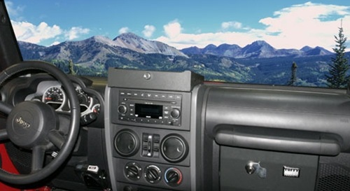 Tuffy Security Wrangler Flip-n-Lock Stereo Cover & Tray - JK 2007-10
