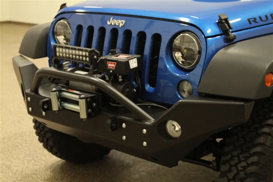 Rock Hard 4x4 Patriot Series Aluminum Full Width Front Bumper - JK