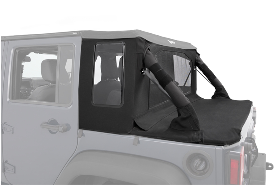 Bestop Halftop Soft Top Conversion Kit, Black Twill - JK 4dr